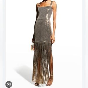 Bronx And Banco Cherie Sequin Fringe-Hem Maxi Dress**Taking Reasonable Offers**